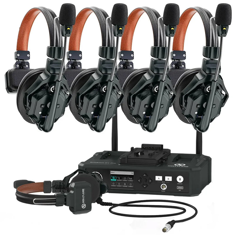 Hollyland Solidcom C1 Pro 4S Hub (5-person Noise Cancelling Headset Intercom)