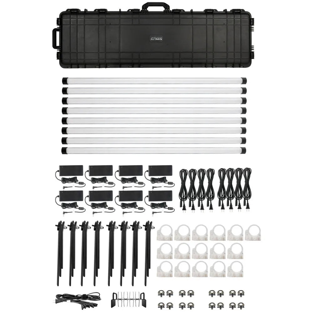 Nanlite Pavotube II 30XR Tube Light (4ft) - 8 Light Kit