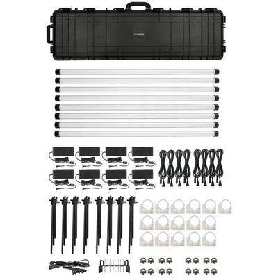 Nanlite Pavotube II 30XR Tube Light (4ft) - 8 Light Kit