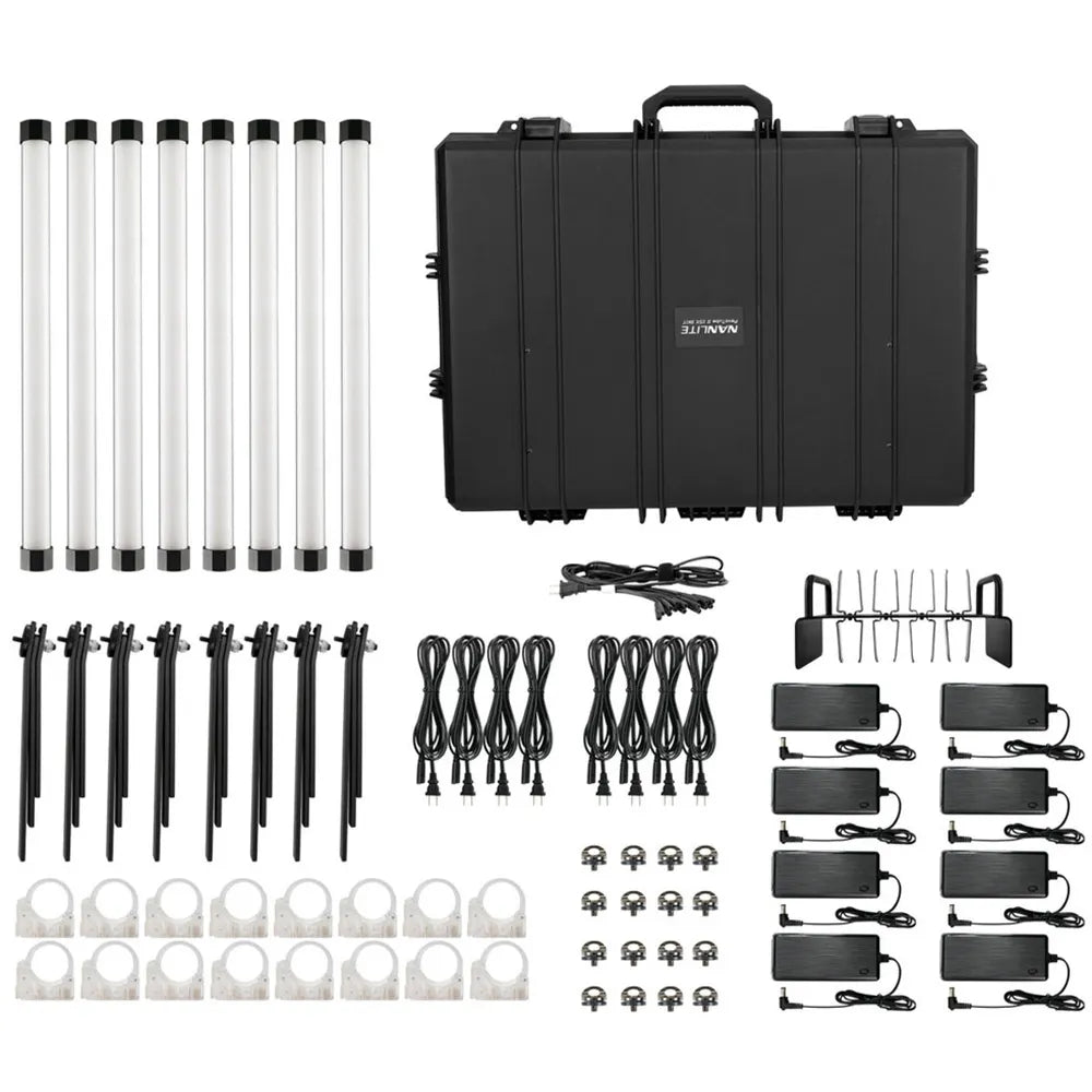 Nanlite Pavotube II 15XR Tube Light (2ft) - 8 Light Kit