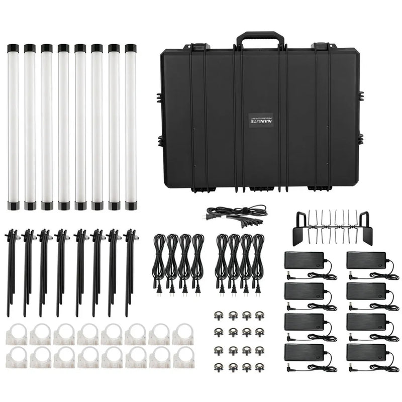 Nanlite Pavotube II 15XR Tube Light (2ft) - 8 Light Kit