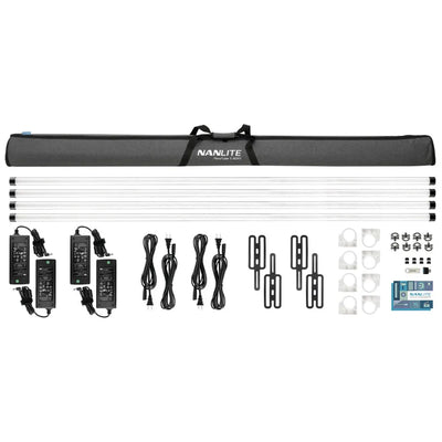 Nanlite PavoTube II 60XR LED Tube Light (8ft) - 4 Light Kit