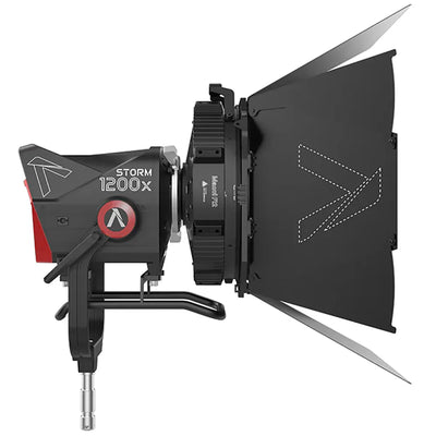 Aputure Storm 1200x Cine Kit with Skid Support, Fresnel and Barndoors