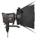 Aputure Storm 1200x Cine Kit with Skid Support, Fresnel and Barndoors