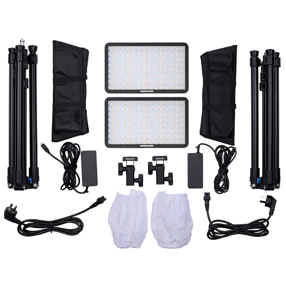 Amaran Pano 60c 2-Light Kit (Charcoal)