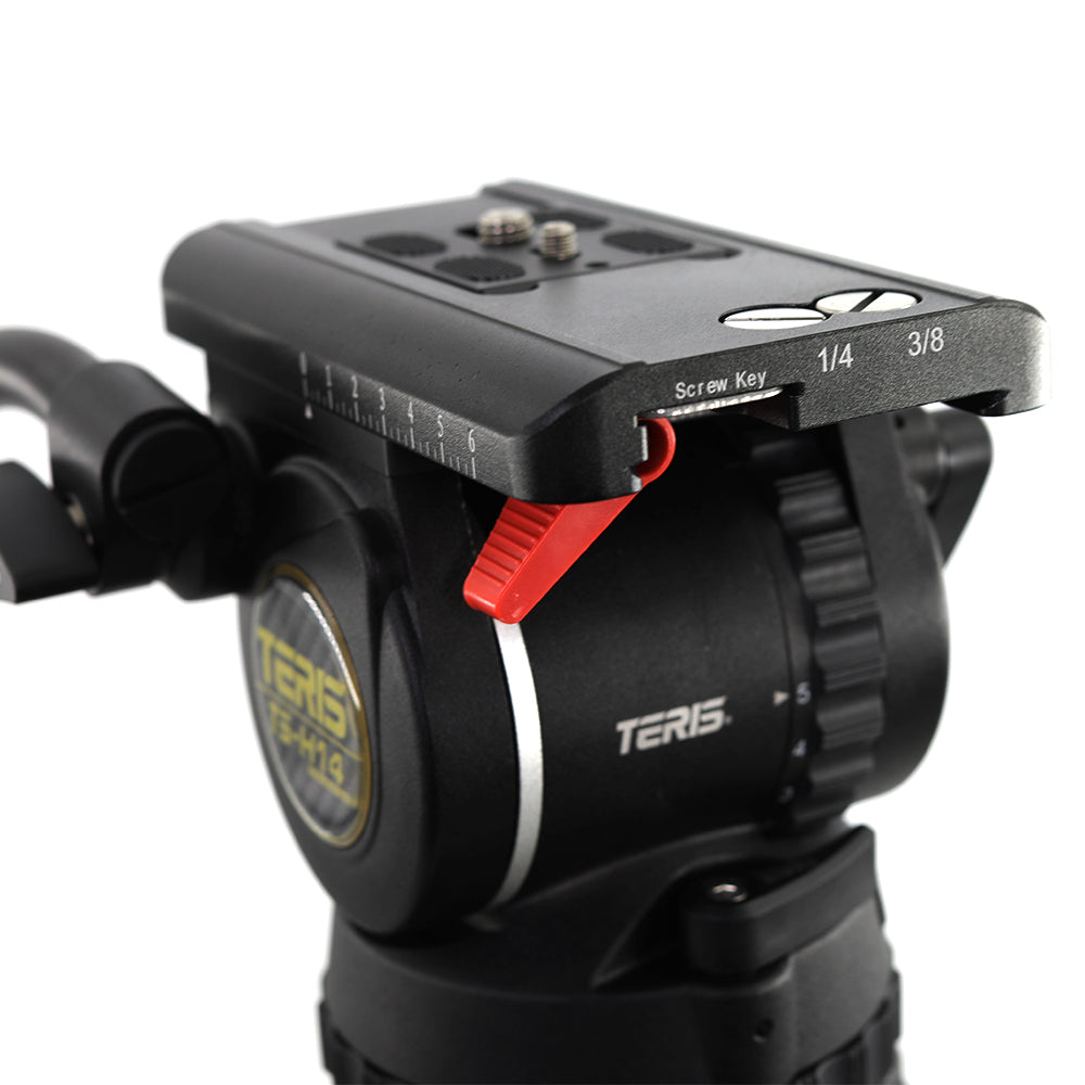 Teris TS-H14CF-Q Fluid Head Tripod System 100mm 14KG/31lb payload