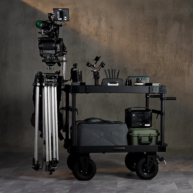 Selens Foldable Video Production Camera Cart Workstation with Wheels 40" SCF2-CW40