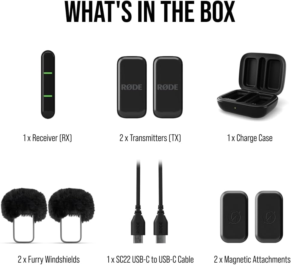RØDE Wireless Micro - USB-C, Black – Filmgear Canada