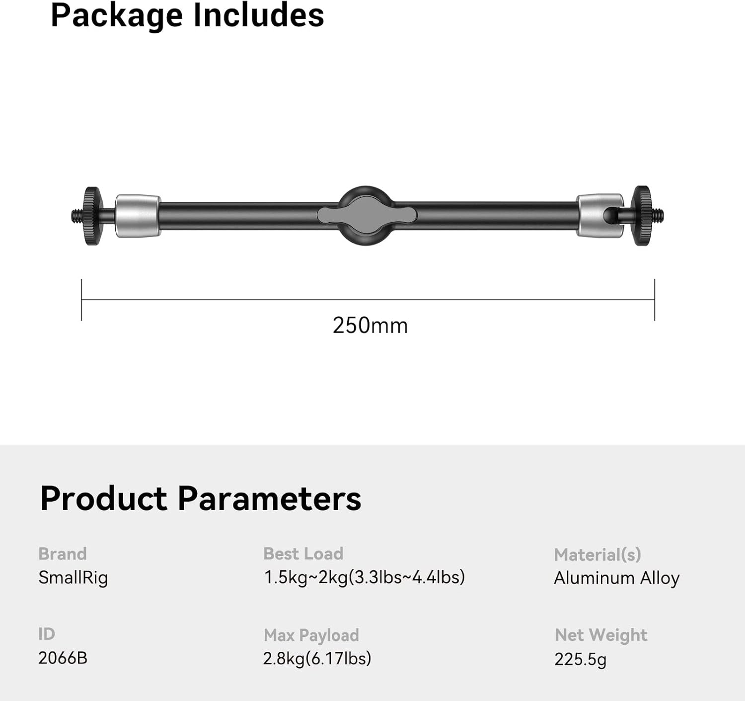 SmallRig Articulating Arm (9.5 inches) #2066B