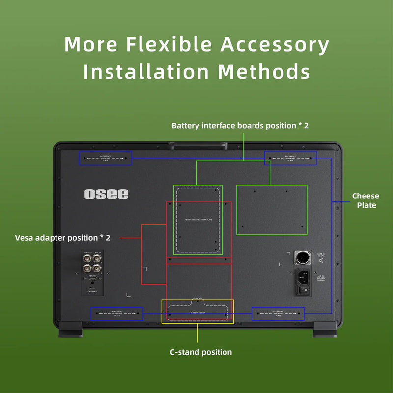 Osee Mega 22S Production Monitor 21.5'' Color Self-Calibration 1500 nits Brightness Camera Field Monitor