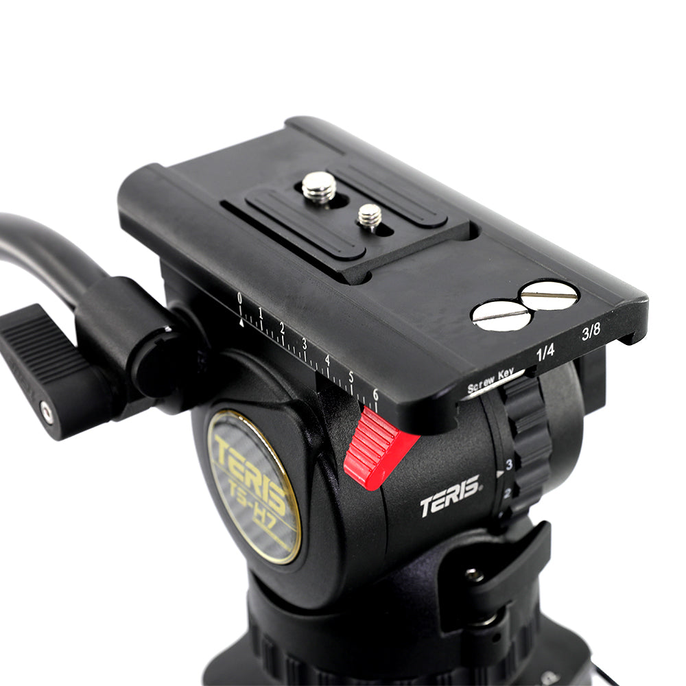 Teris TS-H7CF-Q Fluid Head Tripod System 75mm 7KG/15.5lb payload