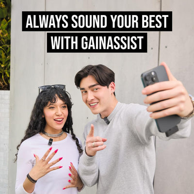 RØDE Wireless Micro - Compact Wireless Microphone, Two Mics with Charge Case for Smartphone Content Creation - USB-C, Black