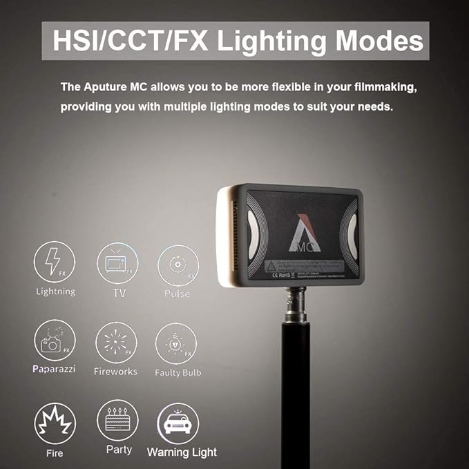 Aputure MC RGBWW LED Pocket Light