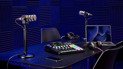 RØDE RØDECaster Pro II All-in-One Production Solution for Podcasting, Streaming, Music Production and Content Creation, Black
