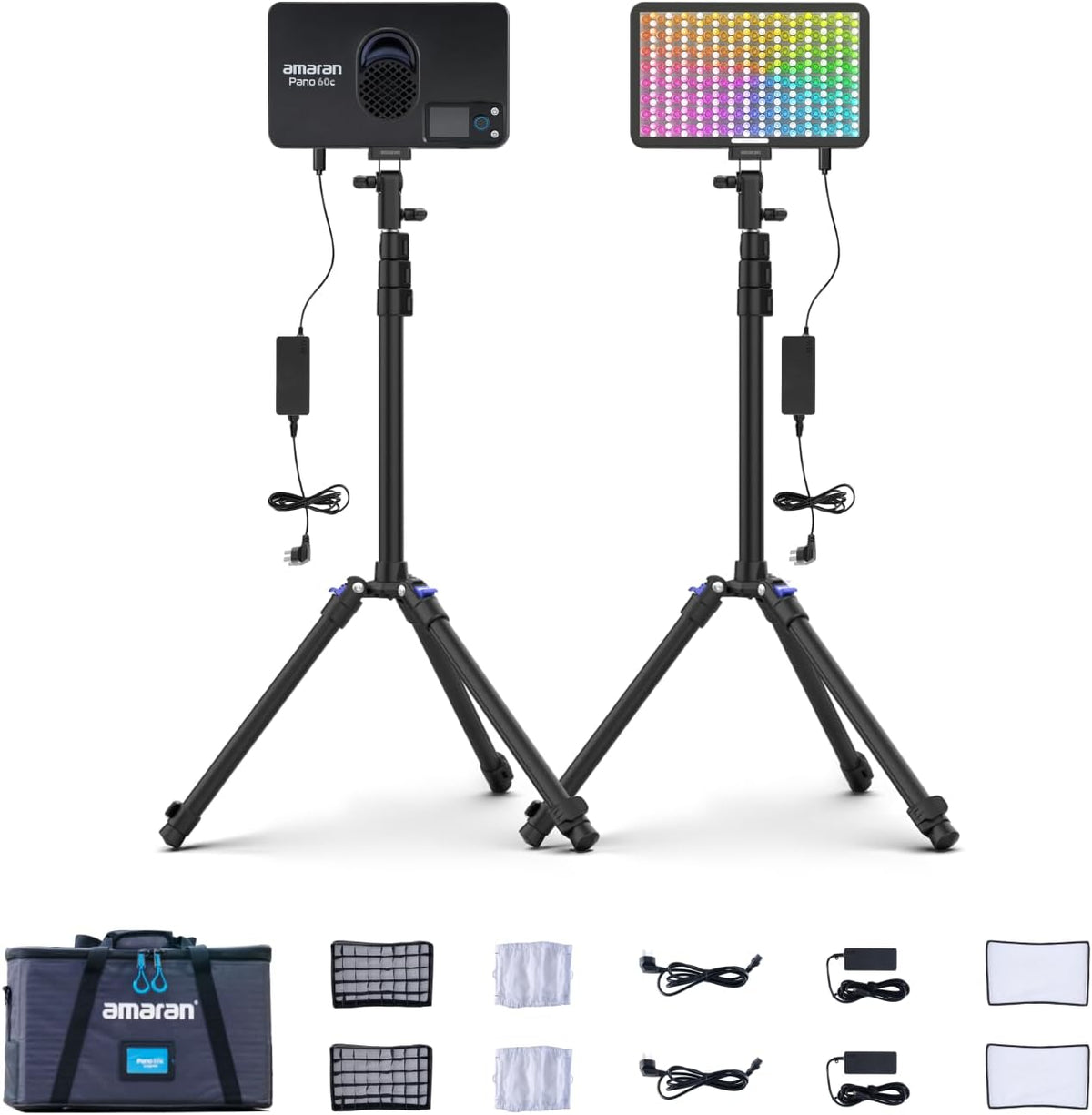 Amaran Pano 60c 2-Light Kit (Charcoal)