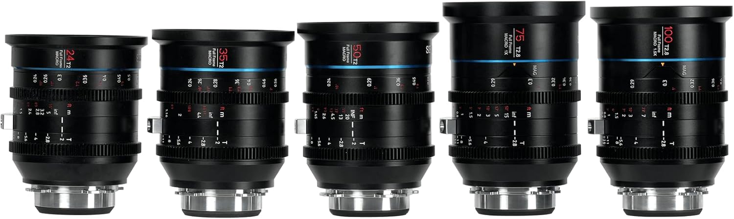 SIRUI Jupiter T2 FF Macro Cine 5-Lens Set PL Mount – Filmgear Canada