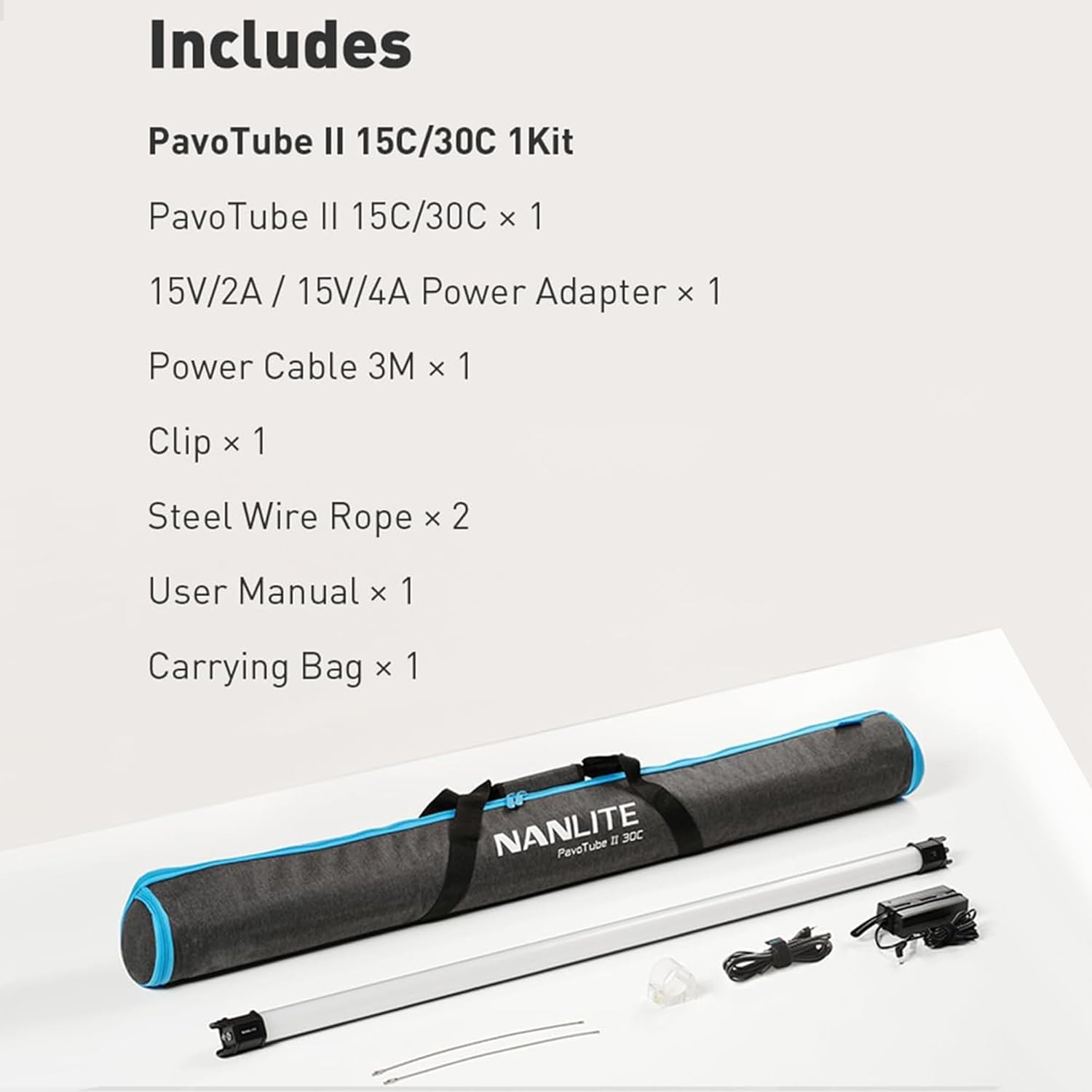 Nanlite PavoTube II 30C RGB LED Tube Light (4') | Filmgear Canada