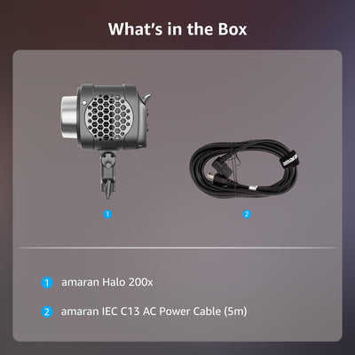 amaran Halo 200x package contents