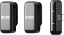 RØDE Wireless Micro - Compact Wireless Microphone, Two Mics with Charge Case for Smartphone Content Creation - USB-C, Black