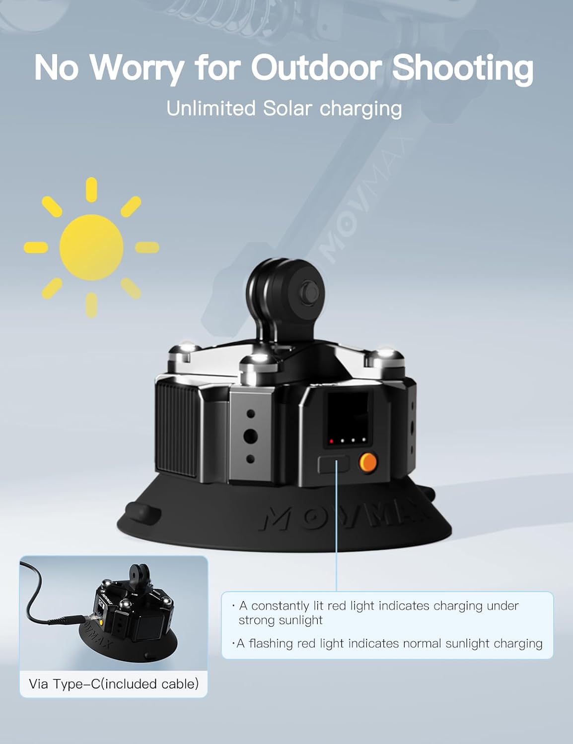 Movmax Blade Arm for DJI Pocket 3 with Electric Suction Cup