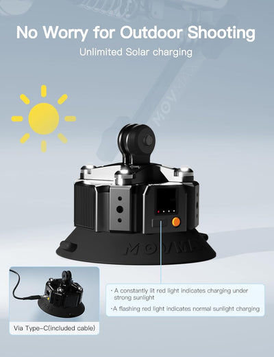 Movmax Blade Arm for DJI Pocket 3 with Electric Suction Cup