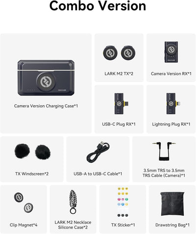 Hollyland LARK M2 Combo 2-person wireless microphone system