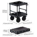 Selens Foldable Video Production Camera Cart Workstation with Wheels 30" SCF2-CW30 (DEMO)