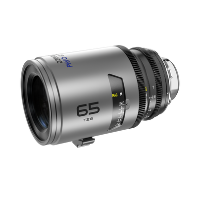 DZOFILM DZOFILM Pavo 2x Anamorphic Prime 65mm Macro T2.8 Blue Coating (PL&EF mount, feet) - Film Gear Canada