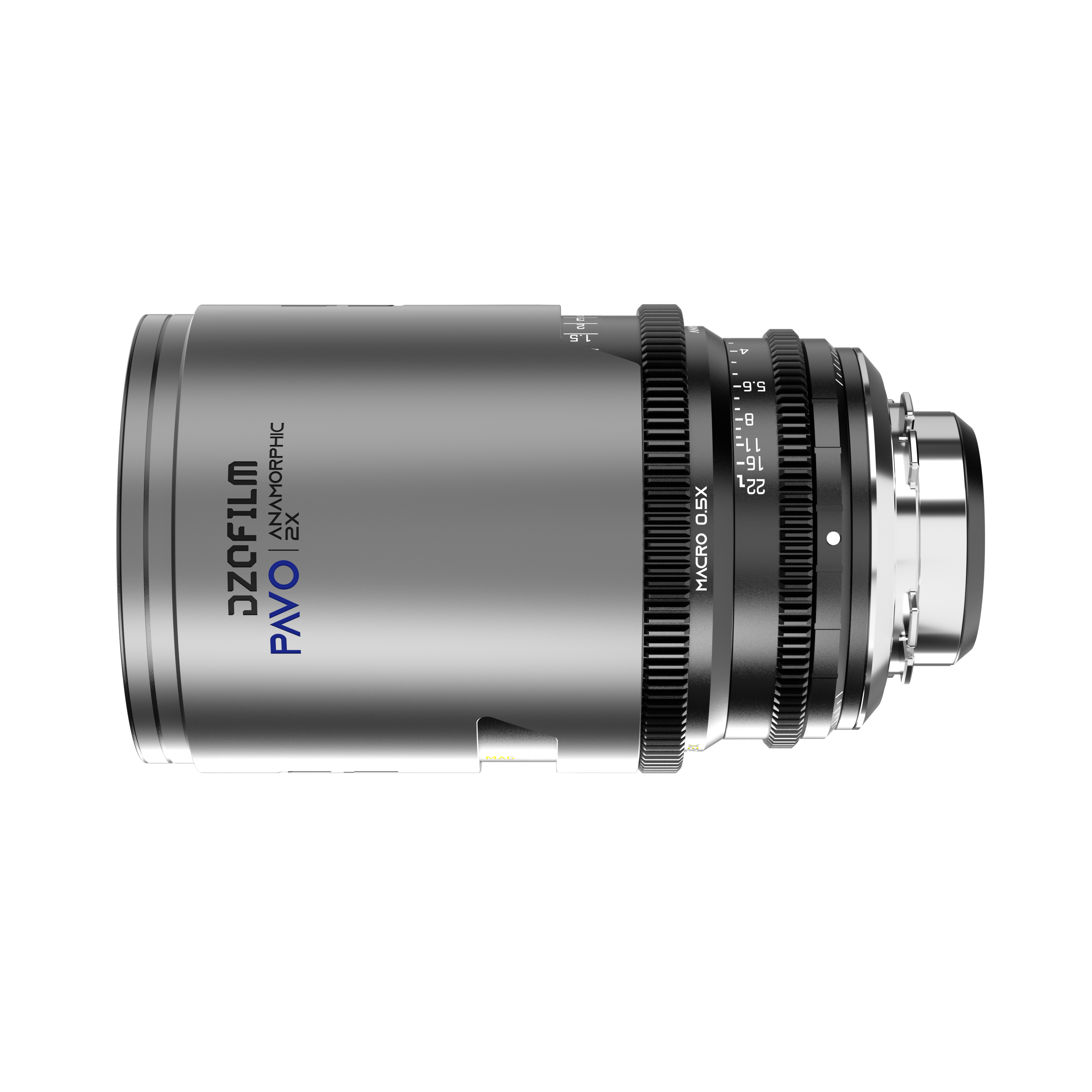 DZOFILM DZOFILM Pavo 2x Anamorphic Prime 65mm Macro T2.8 Blue Coating (PL&EF mount, feet) - Film Gear Canada