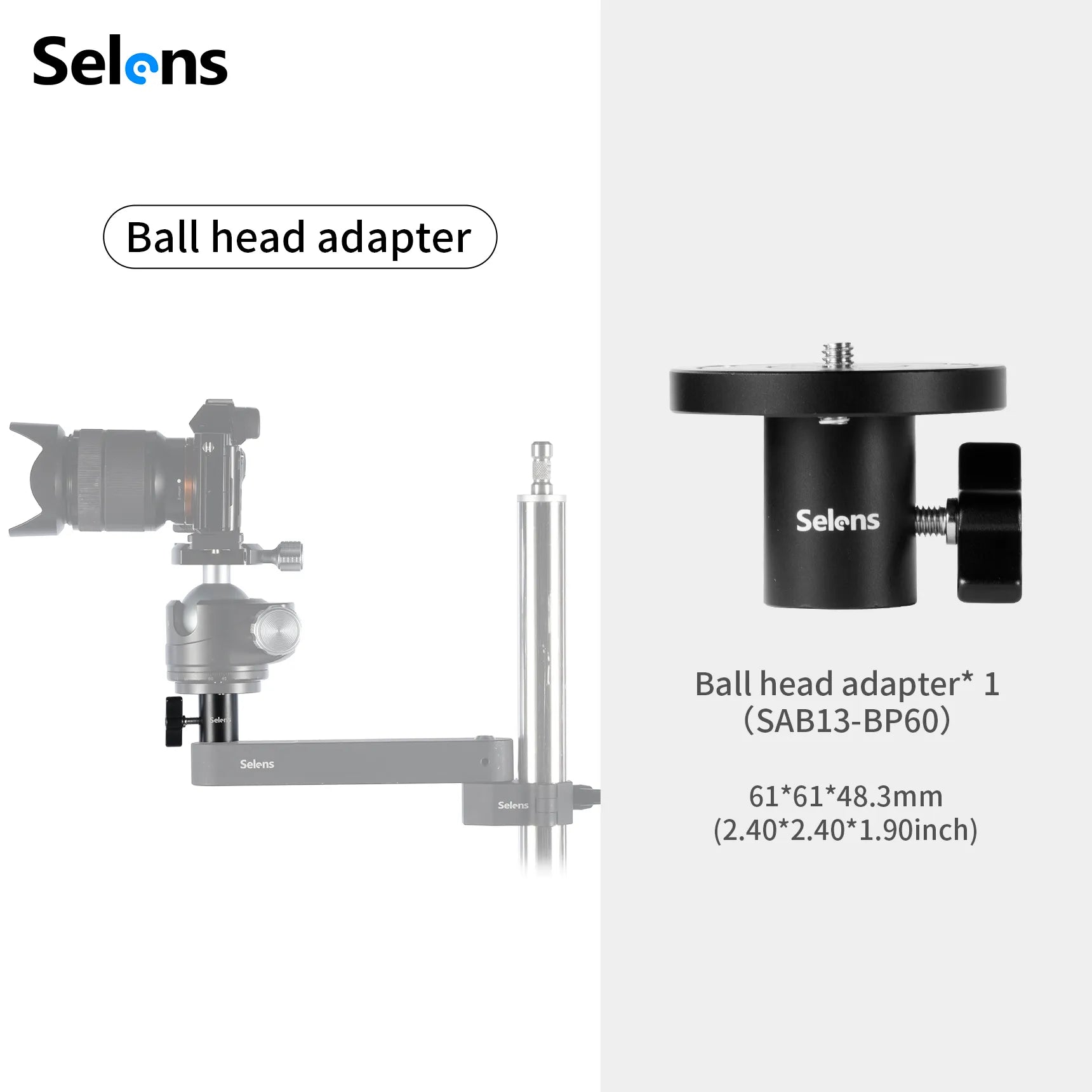 Selens RigTree Ball Head Adapter (SAB13-BP60)