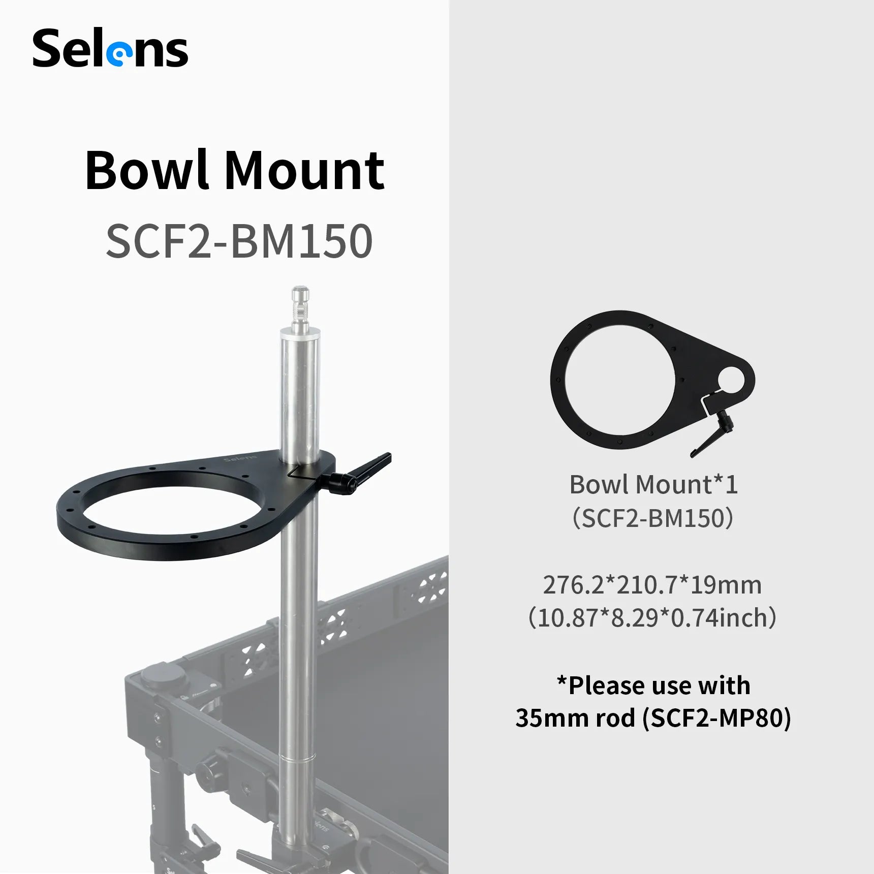 Selens Bowl Mount || SCF2-BM150