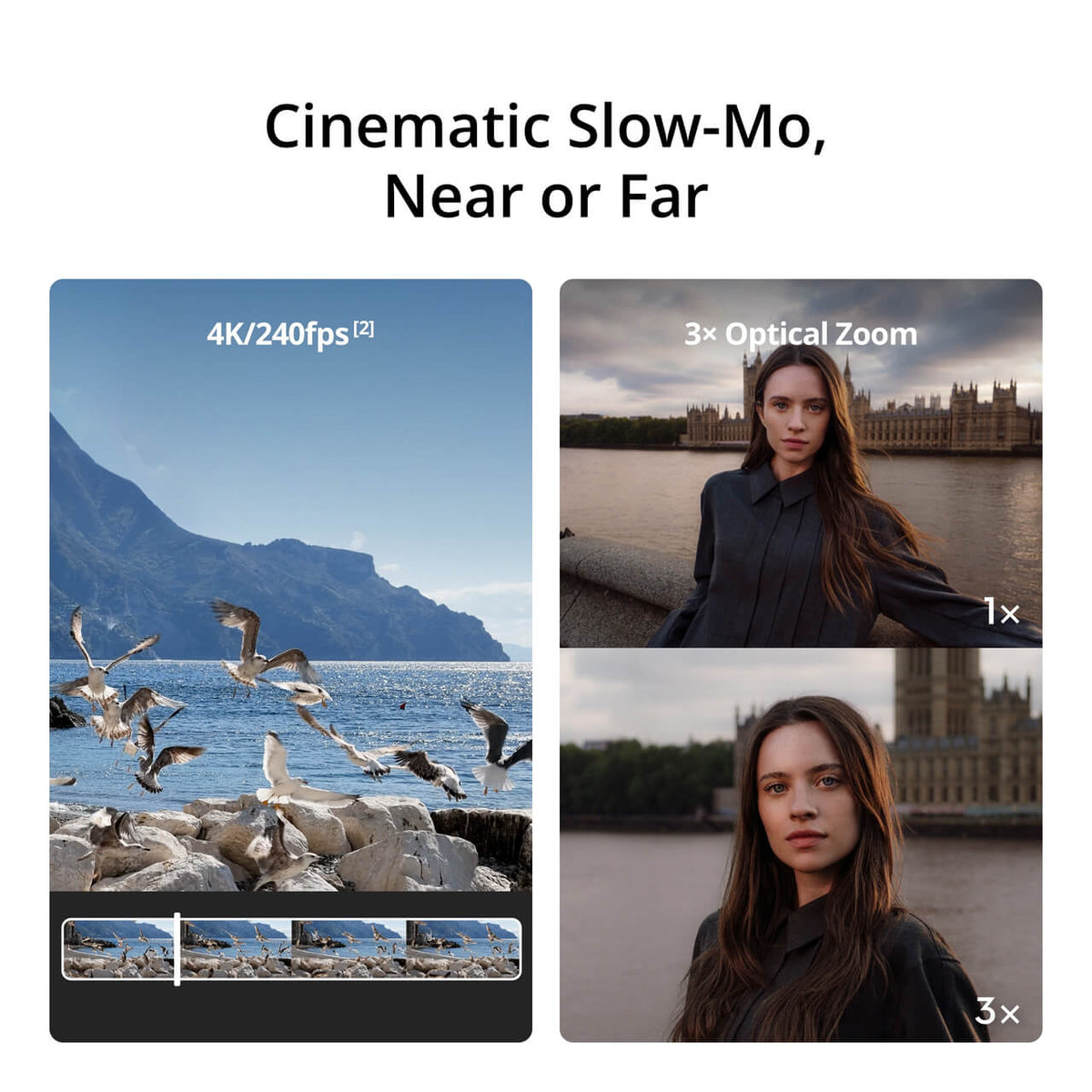 Osmo Pocket 4P Vlog Combo Pearl White dual-lens pocket gimbal camera