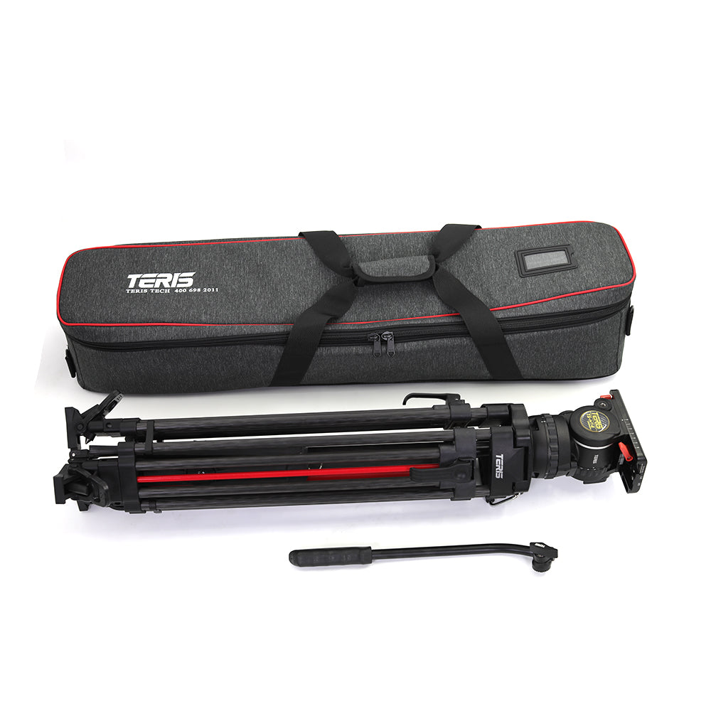Teris TS-H14CF-Q Fluid Head Tripod System 100mm 14KG/31lb payload