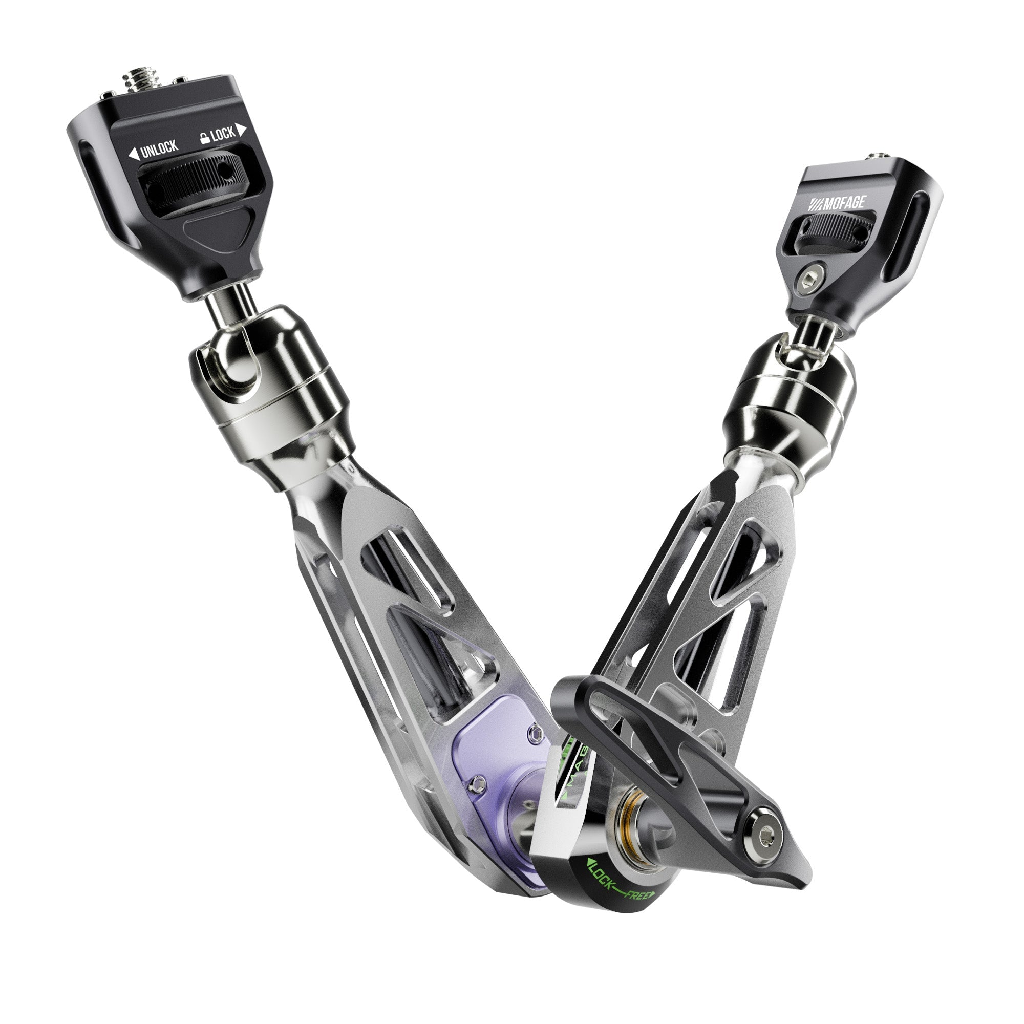 MOFAGE Talos Damping Magic Arm Silver - Film Gear Canada