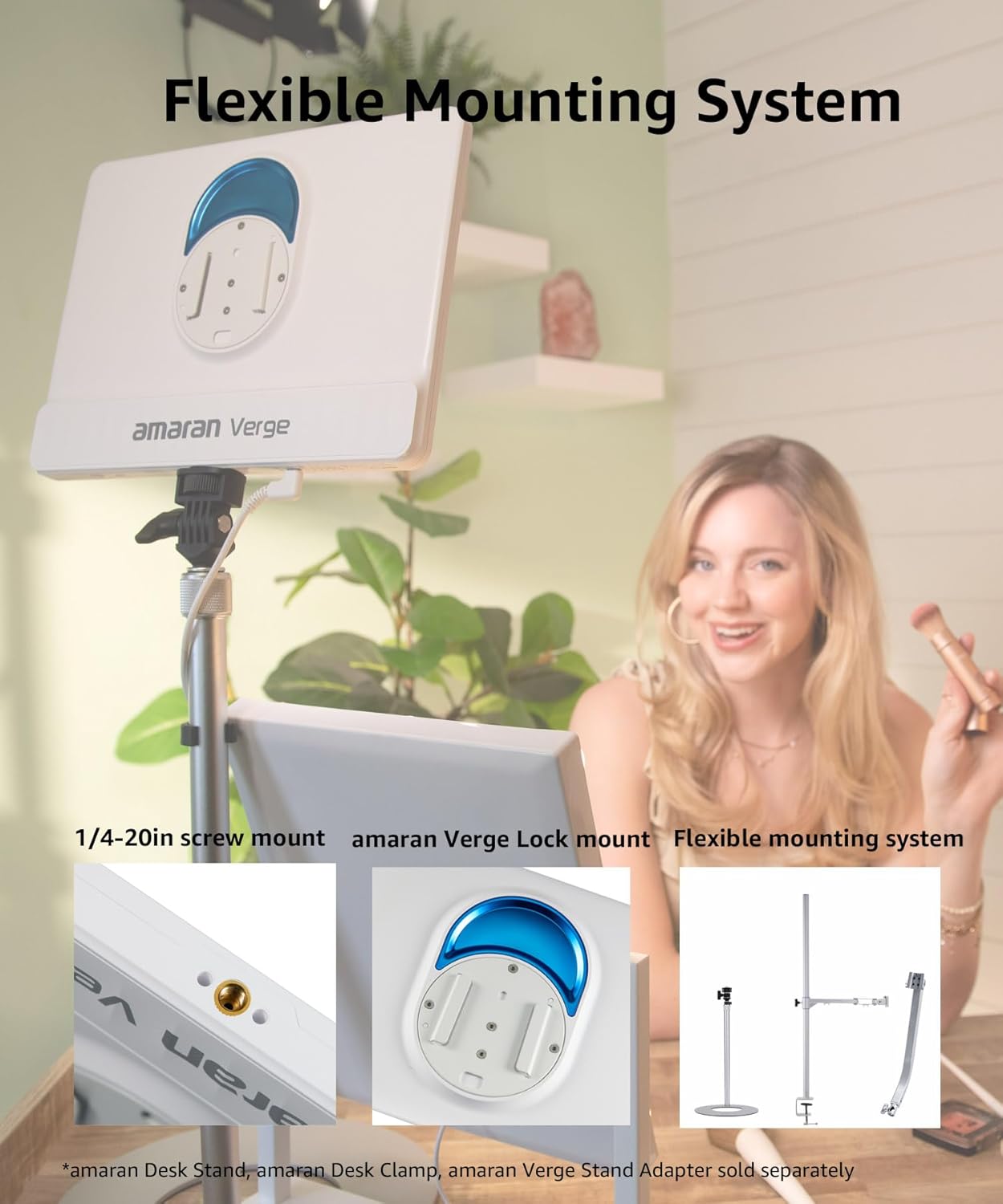 Amaran Verge Bi-Color Soft Panel w/ Base Stand