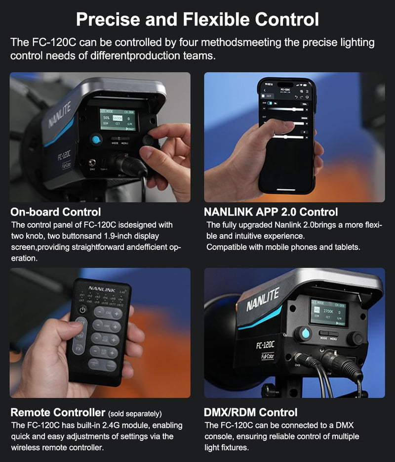 Nanlite FC-120C LED RGBW Spotlight