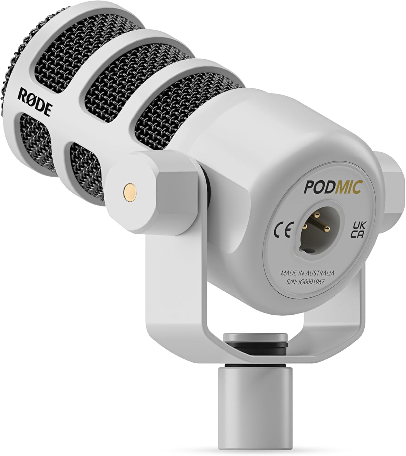 RODE PodMic Dynamic Podcasting Microphone - White