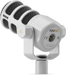 RODE PodMic Dynamic Podcasting Microphone - White