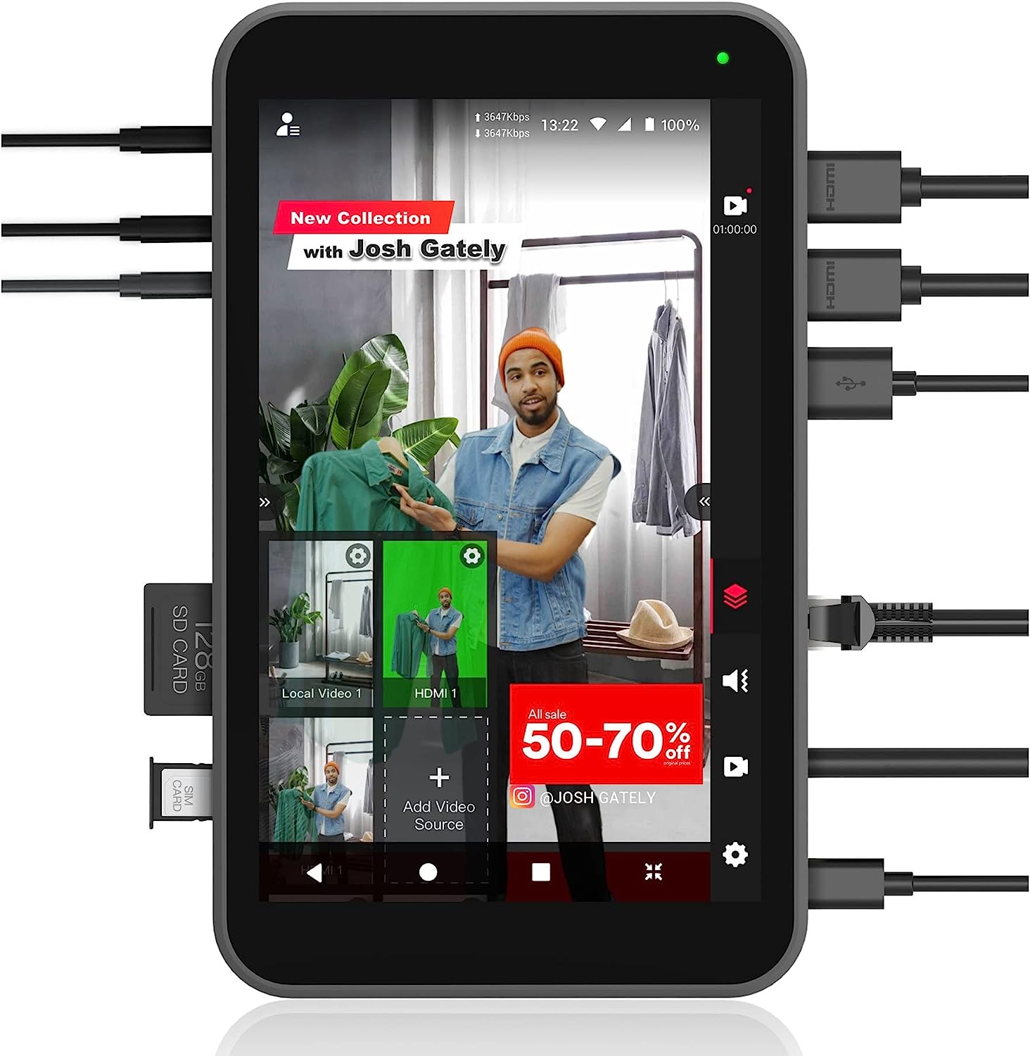 YoloLiv Instream Vertical Live Streaming Encoder and Monitor