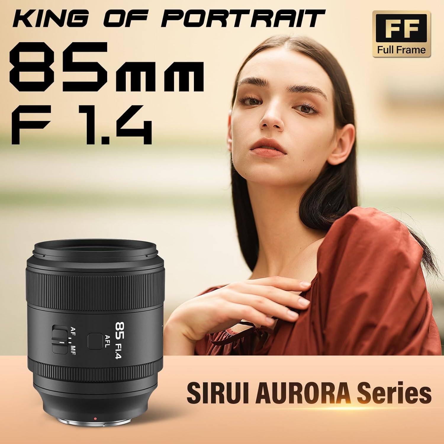 SIRUI Aurora 85mm f/1.4 Full-Frame Autofocus Lens (Sony E-mount)