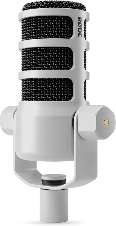 RODE PodMic Dynamic Podcasting Microphone - White