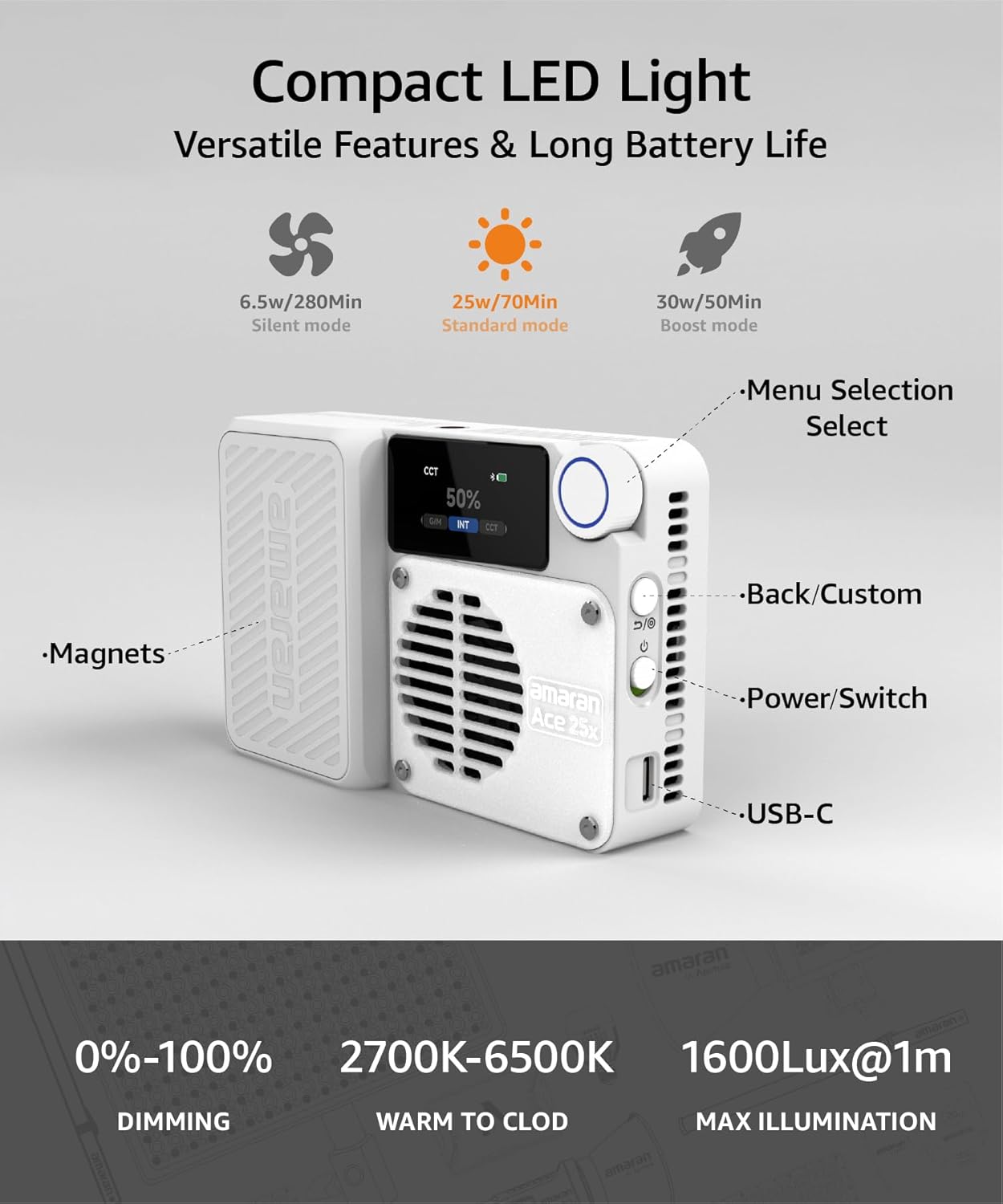 Amaran Ace 25x Bi-Color LED Light Panel