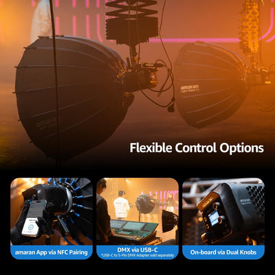 amaran Halo 600x: Flexible Control Options