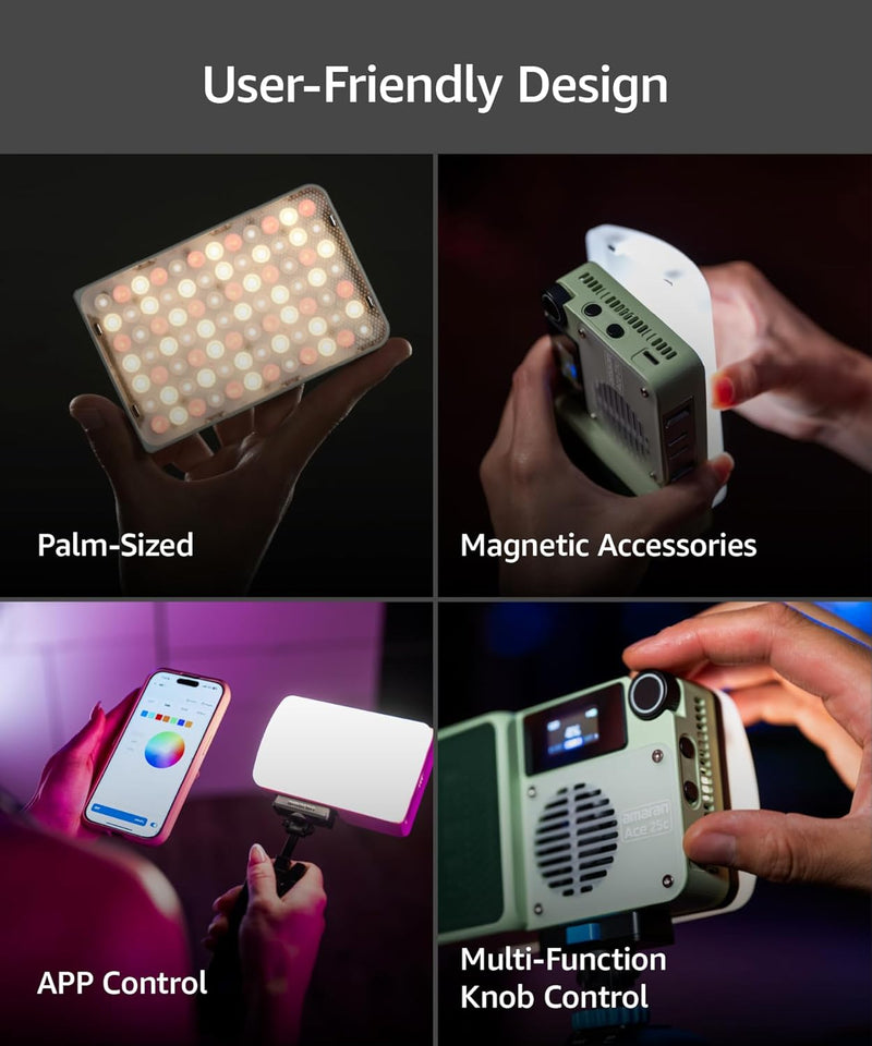 Amaran Ace 25x Bi-Color LED Light Panel w/ Free Amaran Go