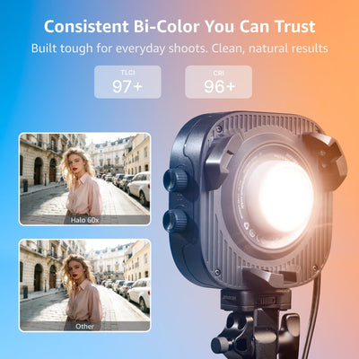 amaran Halo 60x: Consistent Bi-Color You Can Trust