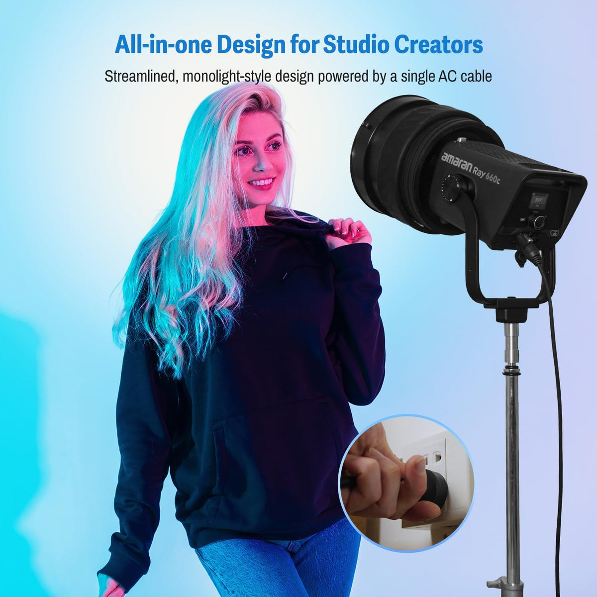 amaran Ray 660c: All-in-One Design for Studio Creators