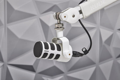 RODE PodMic Dynamic Podcasting Microphone - White