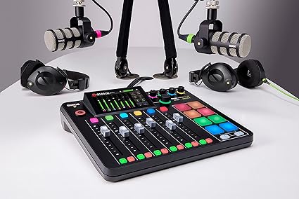 RØDE RØDECaster Pro II All-in-One Production Solution for Podcasting, Streaming, Music Production and Content Creation, Black