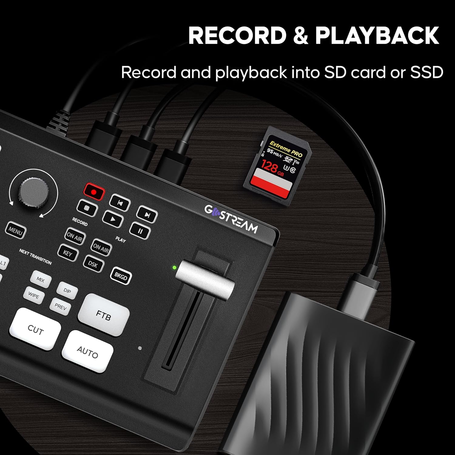 Osee GoStream Deck - HDMI Video Switcher & Live Broadcast Mixer | All-in-One Professional Streaming Solution