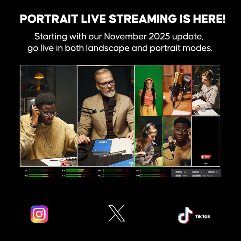 Osee GoStream Deck - HDMI Video Switcher & Live Broadcast Mixer | All-in-One Professional Streaming Solution